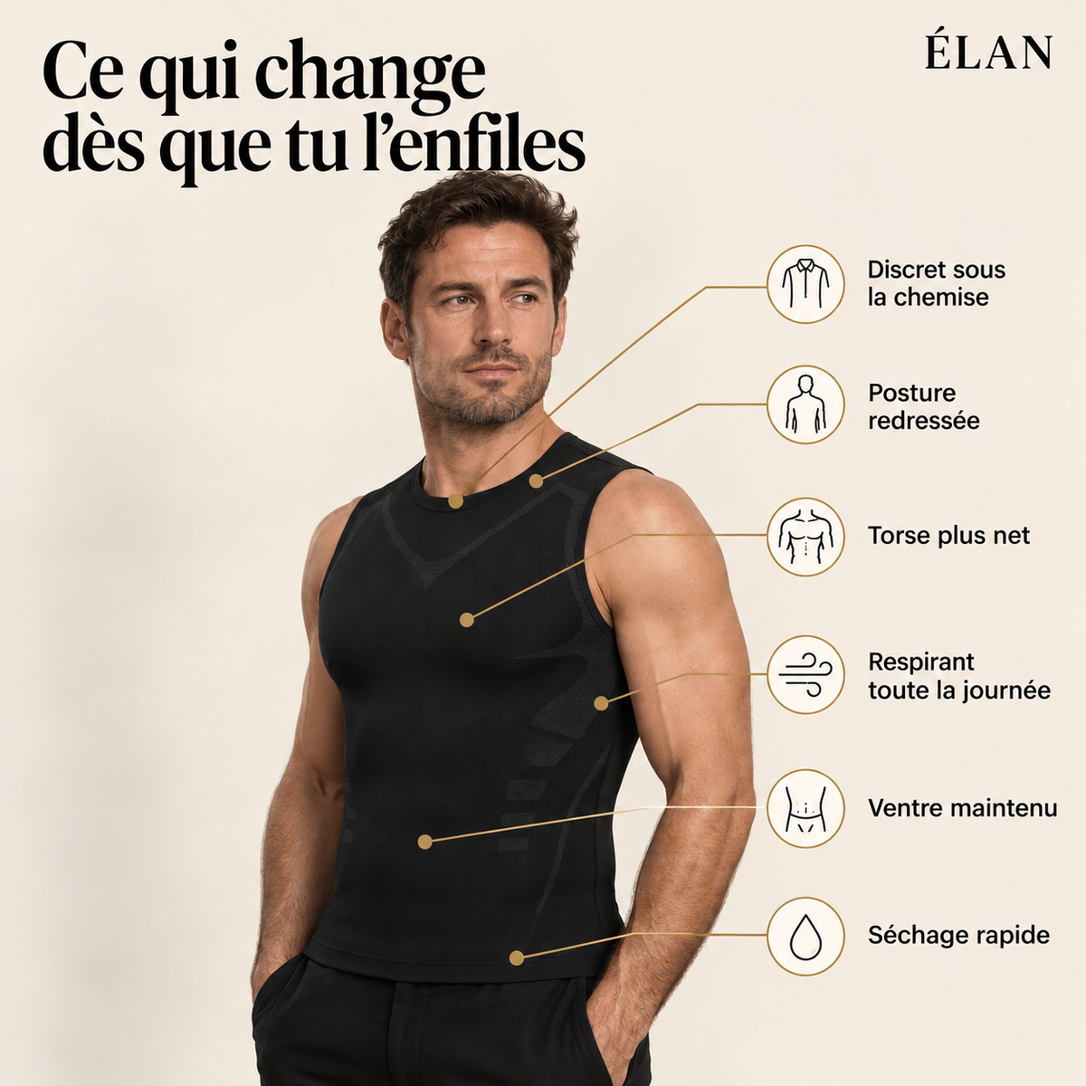 Débardeur Sculptant Élan